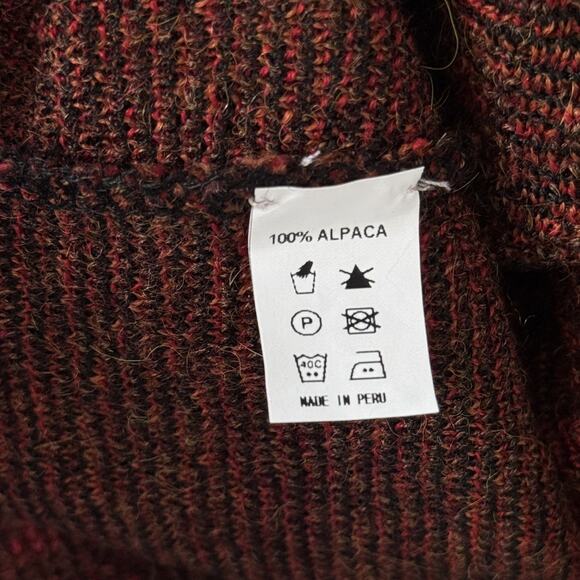 Peruvian Perfection Skirt Womens XL Alpaca Knit Hand Made Peru Southwestern Boho - Picture 7 of 10